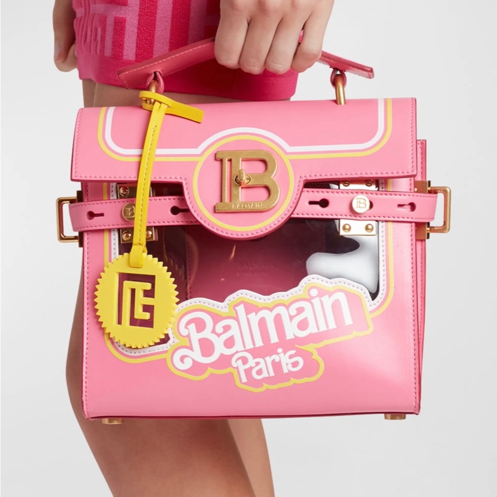 NIB Balmain authentic Barbie BBuzz 23 See-Through Shoulder Bag. BRAND NEW!
